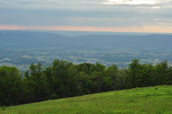 O belo cenário dos Apalaches no Shennandoah National Park, na Virginia, Estados Unidos
